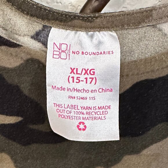 No Boundaries Camo Print Short Sleeve Jogger Jumpsuit | XL (15–17) - Picture 5 of 5